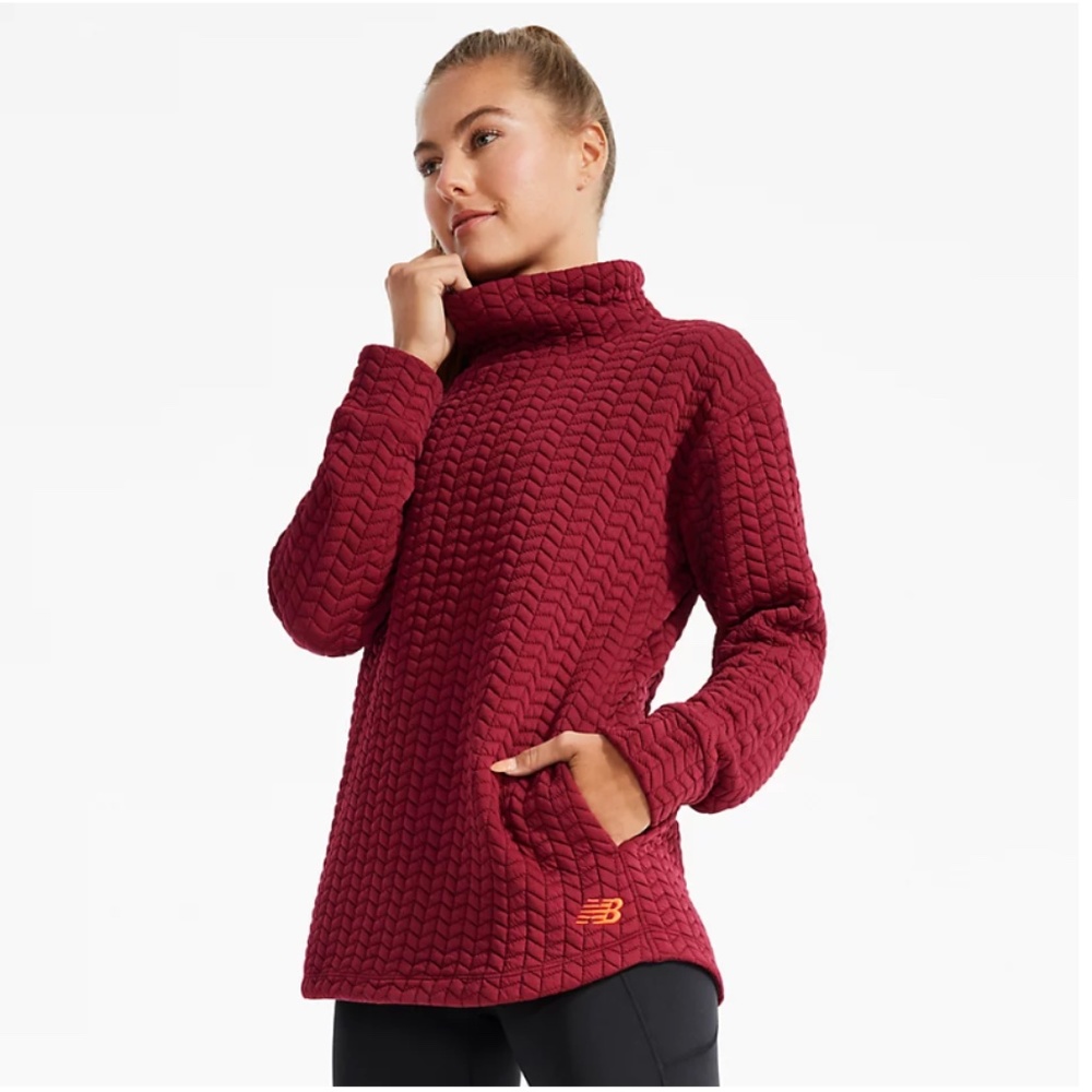 NB Heatloft Tunic Deep Red Almost Burgundy